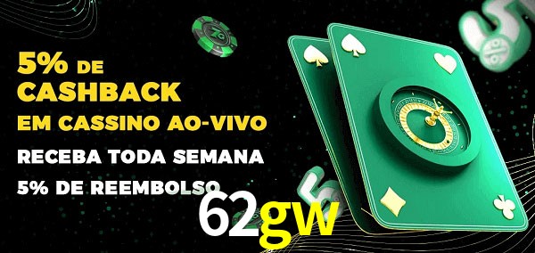 Promoções do cassino ao Vivo 62gw